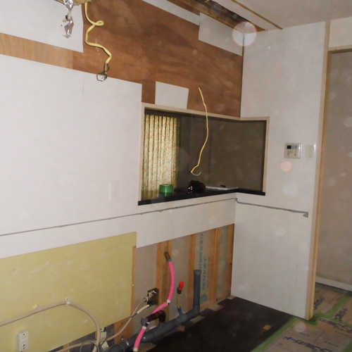 戸建　キッチンリフォーム　撤去